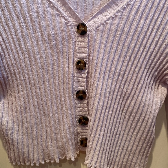 UO lilac cropped cardigan - Picture 5 of 5